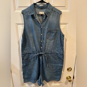 Universal Thread Blue Denim Romper